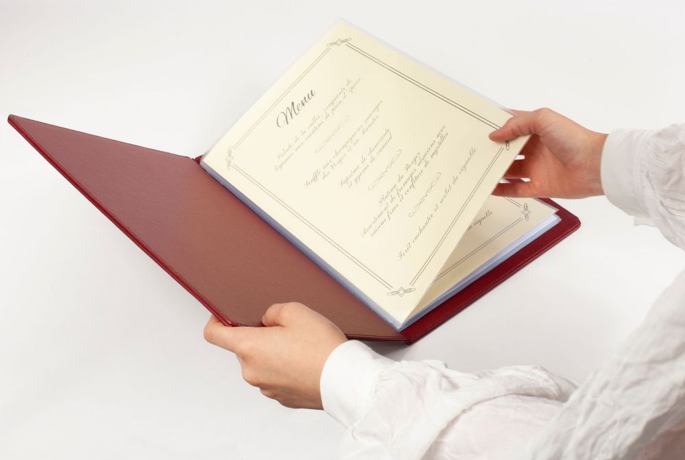 Wine accessories - Porte-menu A4 - LA REVERDIE — MAROQUINERIE