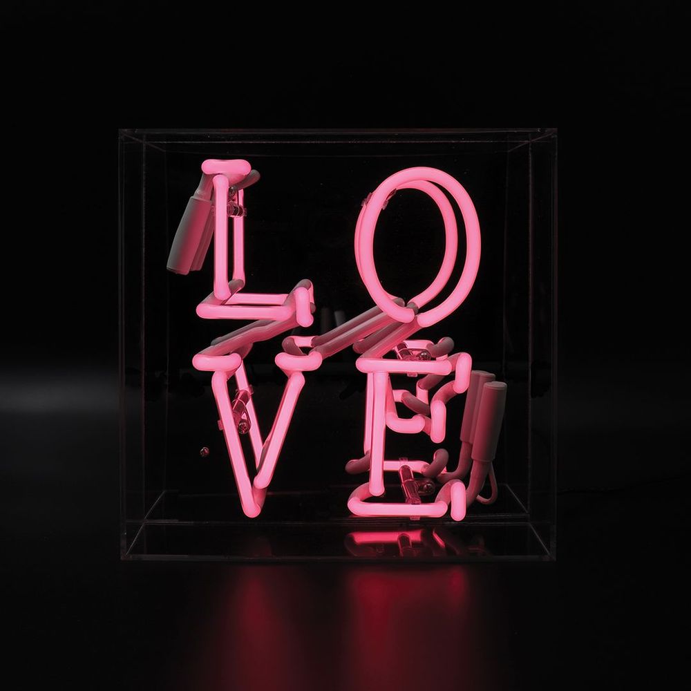 Decorative objects - 'Love' Glass Neon Sign - LOCOMOCEAN