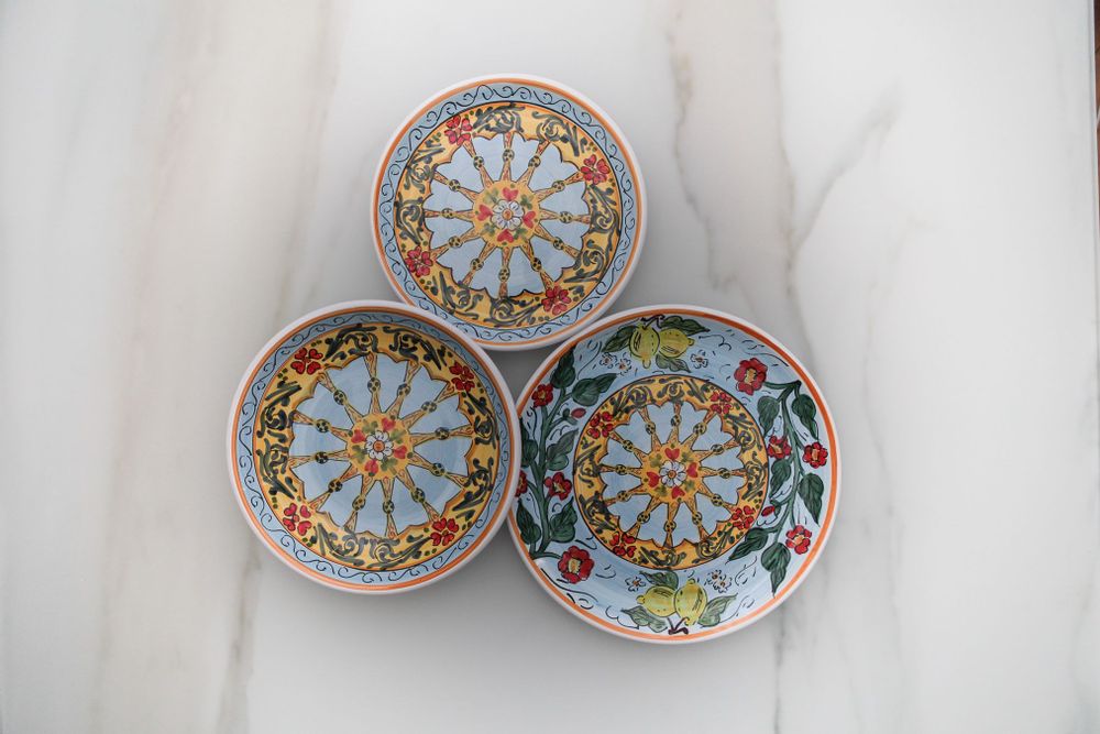 Other wall decoration - HAND-DECORATED MAJOLICA TABLEWARE\" SICILIA\” - TABLE ART AND DECO - MAISON GALA