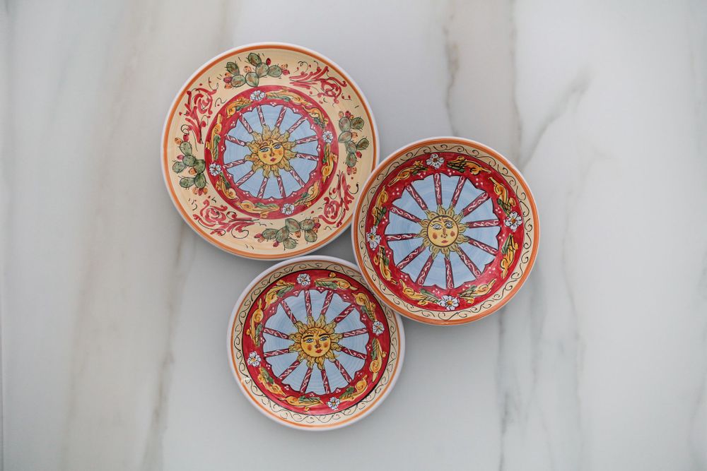 Other wall decoration - HAND-DECORATED MAJOLICA TABLEWARE\" SICILIA\” - TABLE ART AND DECO - MAISON GALA
