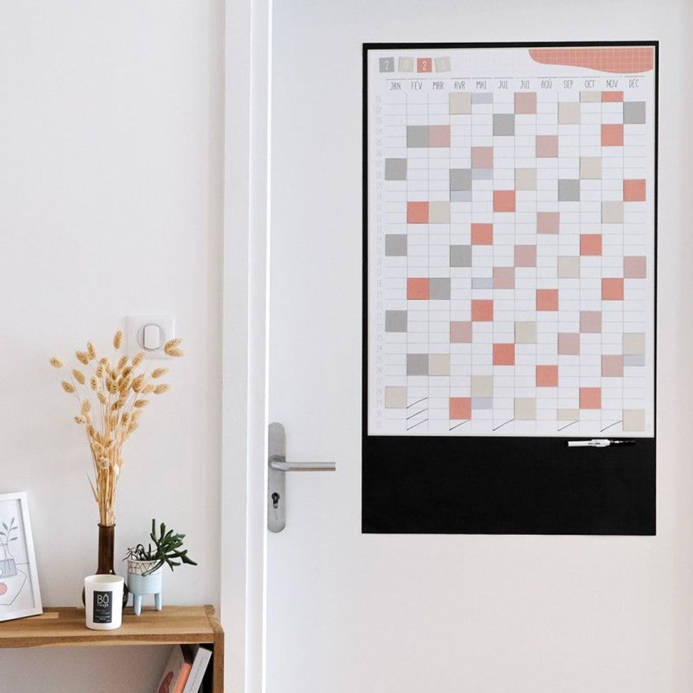 Stationery - Magnetic wall calendar - ANNUAL planner - FERFLEX
