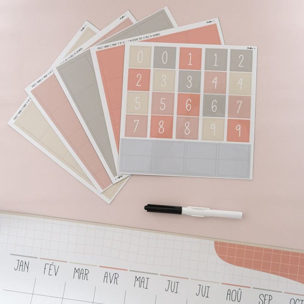 Stationery - Magnetic wall calendar - ANNUAL planner - FERFLEX