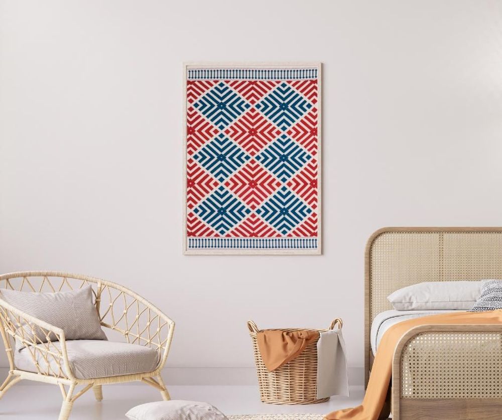 Homewear textile - Décoration murale en coton à la fleur de jasmin - OCK POP TOK