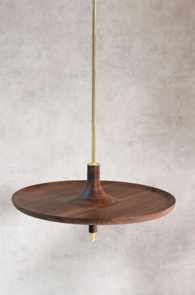 Other tables - Spinning top TOUPY - Walnut - MADEMOISELLE JO