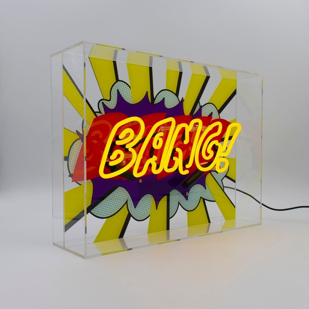 Lampes de table - Bang ! » Grande boîte à néon en verre - LOCOMOCEAN