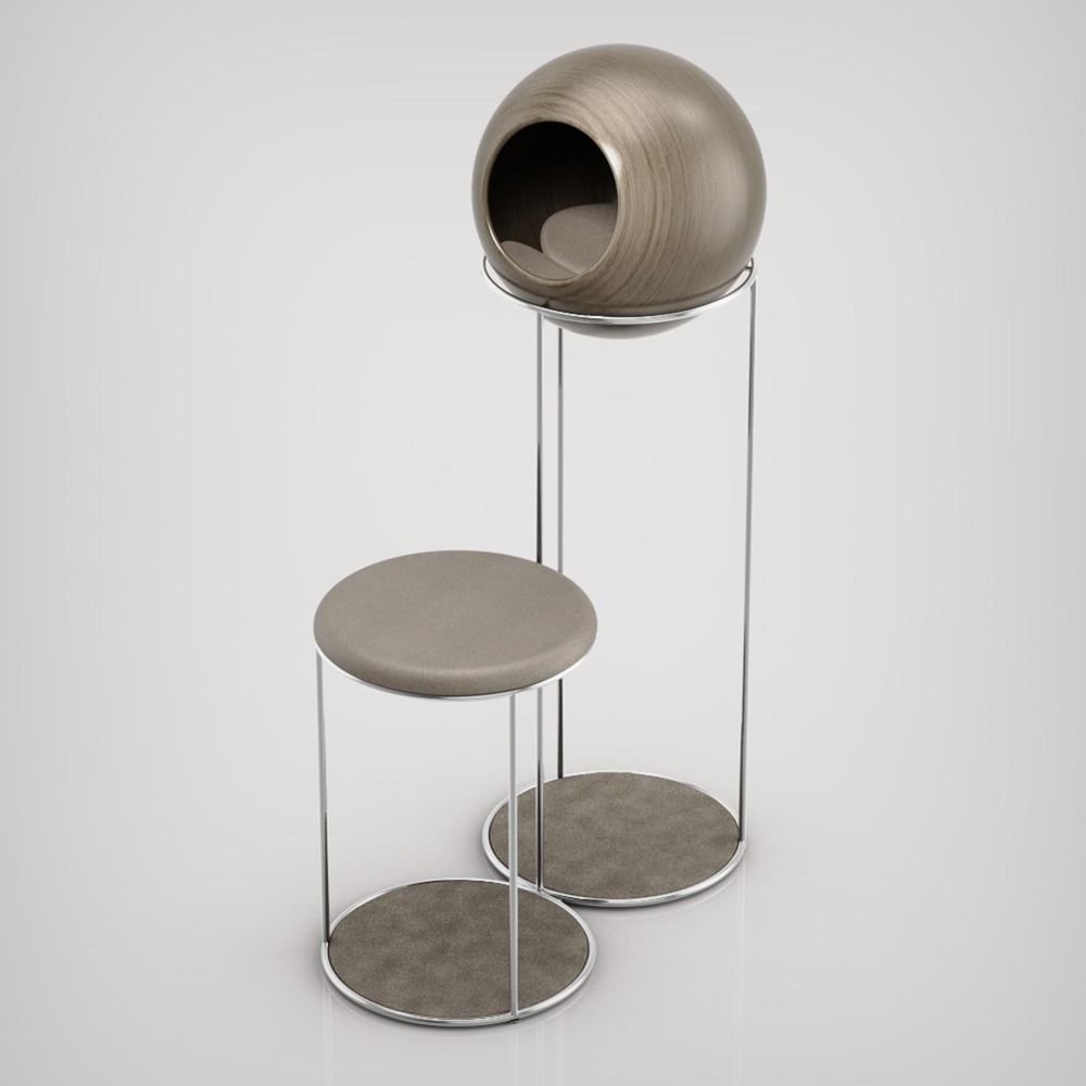 Pet accessories - ZENITH SOLID WOOD CAT TREE - BOGAREL