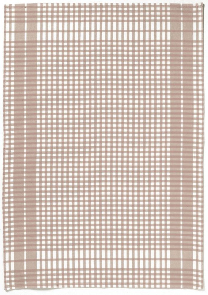 Torchons - Torchon Petits Carreaux taupe 50 X 70 - MAISON VIVARAISE – SDE VIVARAISE WINKLER