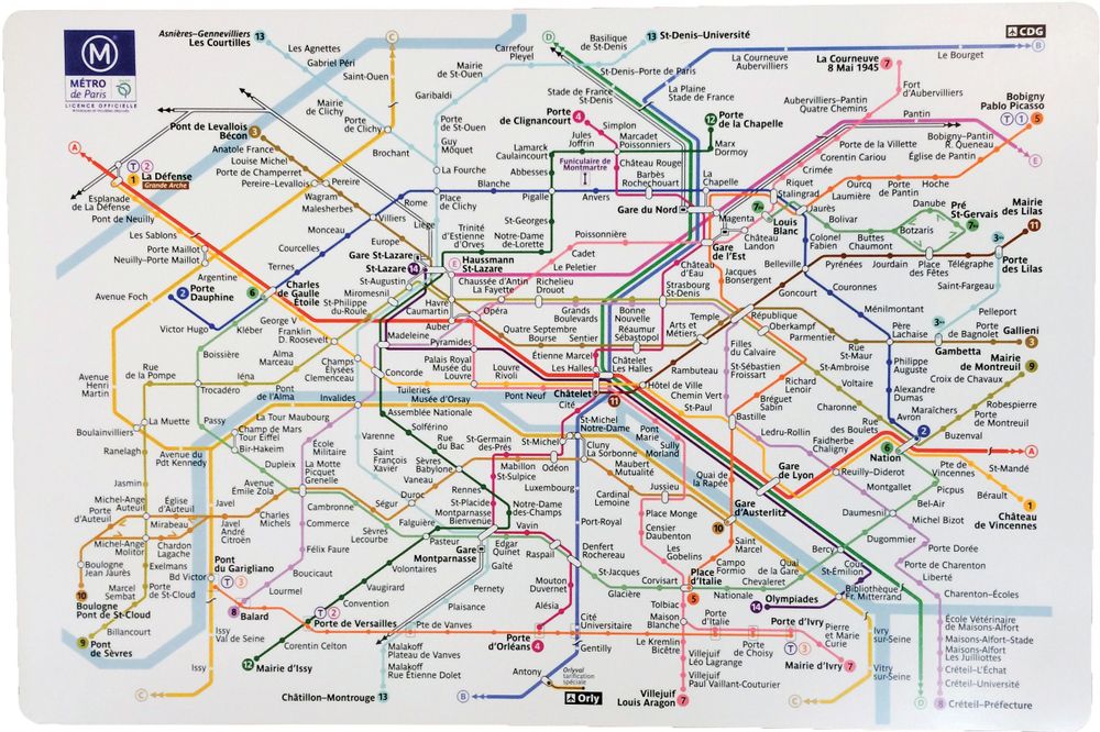 Sets de table - Set de Table Plastique RATP Blanc 45 X 30 - MAISON VIVARAISE - SDE VIVARAISE WINKLER