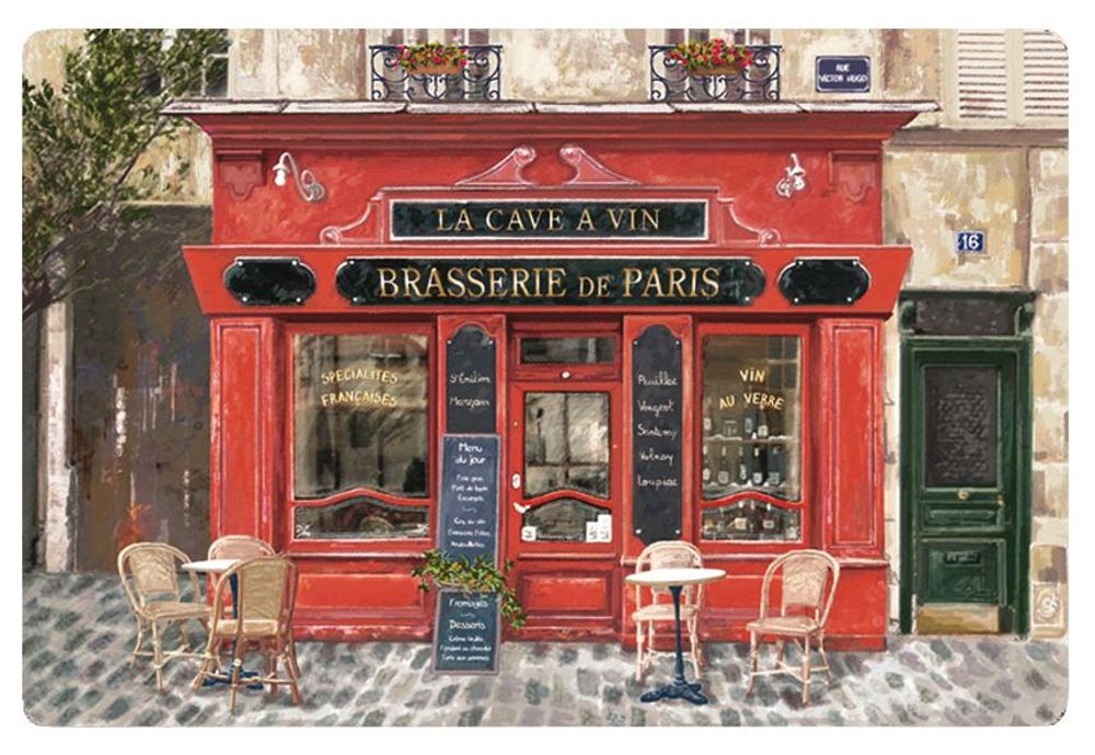 Placemats - Placemat Boutique Brasserie De Paris Assortis 45 X 30 - MAISON VIVARAISE - SDE VIVARAISE WINKLER