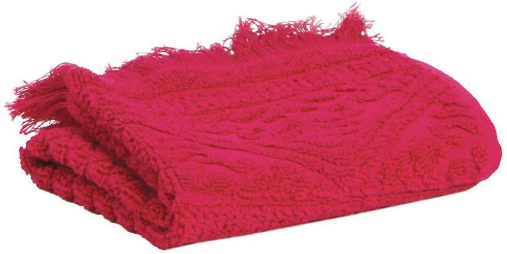 Bath towels - Maxi Bath Towel Zoe Fuchsia 100 X 180 - MAISON VIVARAISE - SDE VIVARAISE WINKLER