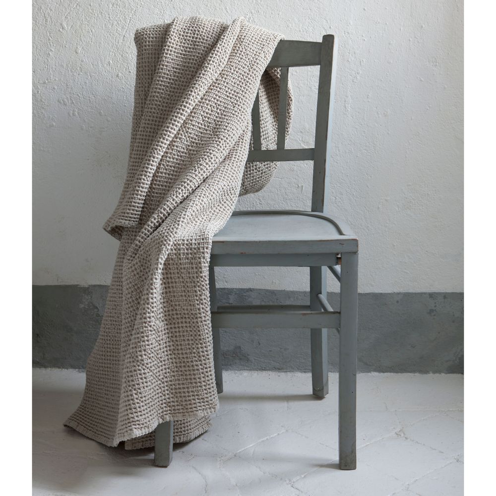 Bed linens - Bed Cover Stonewashed Maia Blanc 240 X 260 - MAISON VIVARAISE - SDE VIVARAISE WINKLER