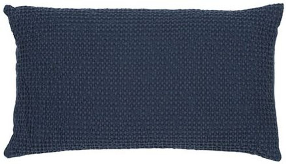 Cushions - Cushion Stonewashed Maia Navy 30 X 50 - MAISON VIVARAISE - SDE VIVARAISE WINKLER