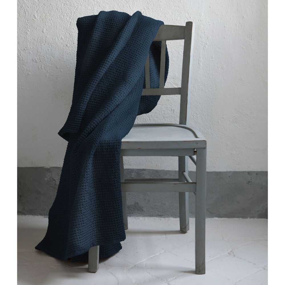 Plaids - Plaid Maia Navy 140 x 200 - MAISON VIVARAISE – SDE VIVARAISE WINKLER