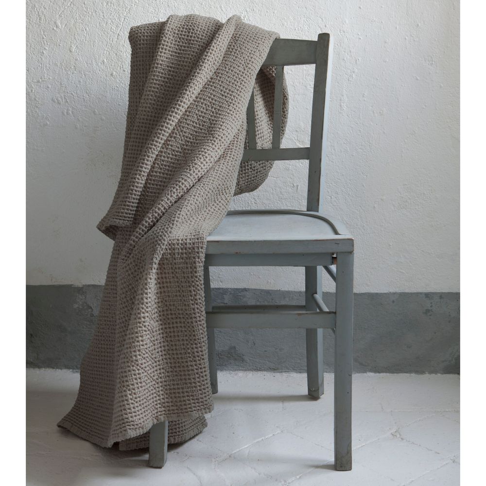 Linge de lit - Jeté de lit Maia Tourterelle 260 x 260 - MAISON VIVARAISE - SDE VIVARAISE WINKLER