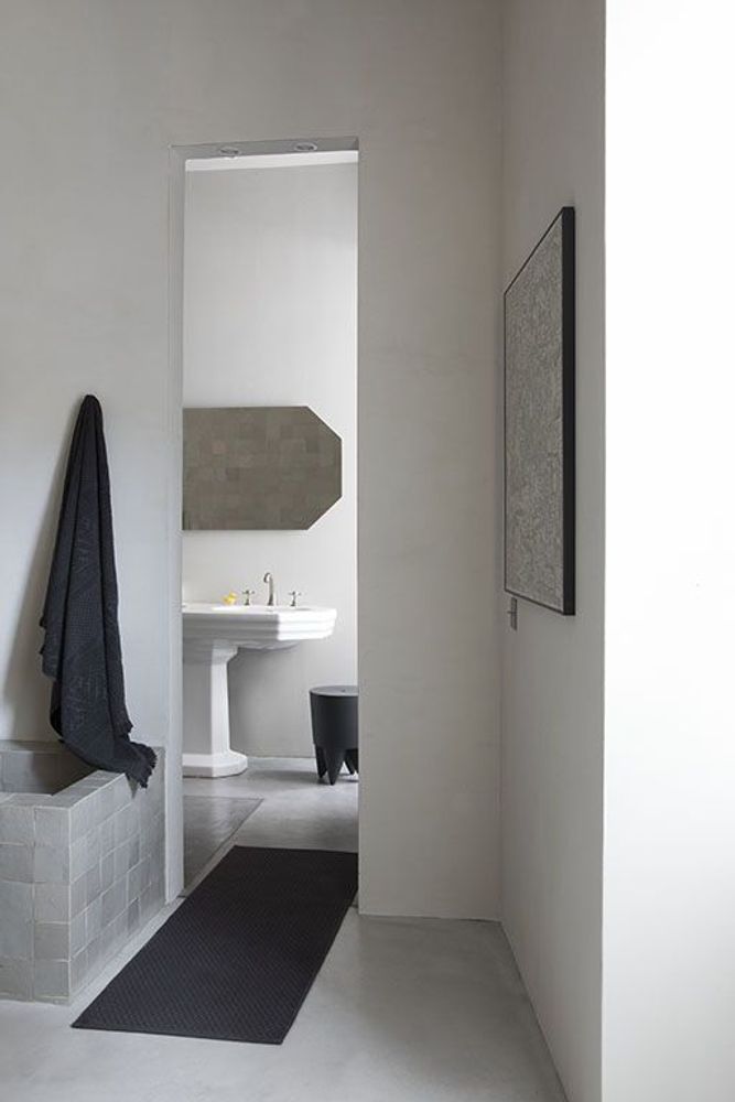 Bath towels - Hand Towel Zoe Carbone 50 X 100 - MAISON VIVARAISE – SDE VIVARAISE WINKLER