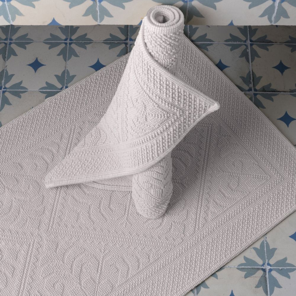 Bath towels - Enzo Rug Ciment 54 X 64 - MAISON VIVARAISE – SDE VIVARAISE WINKLER