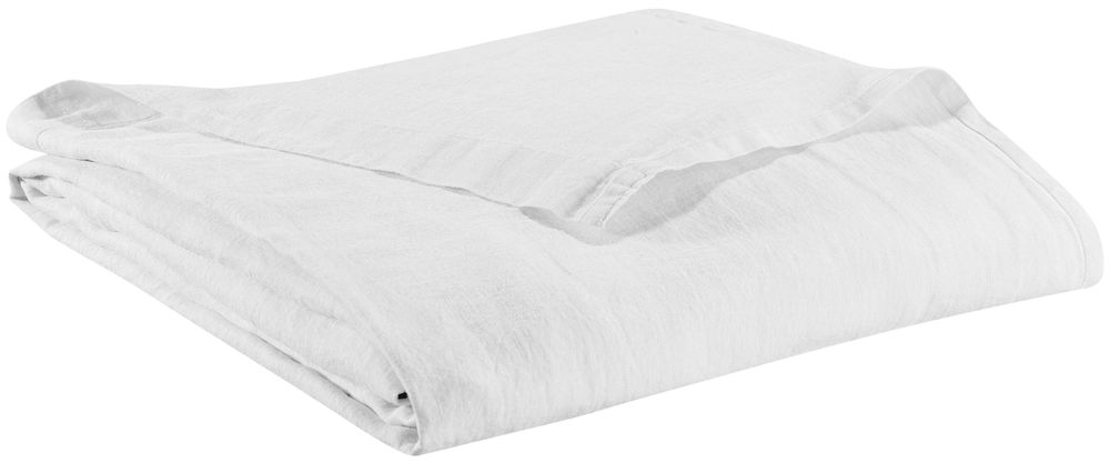Bed linens - Flat Sheet Stonewashed Zeff Blanc 240 X 300 - MAISON VIVARAISE – SDE VIVARAISE WINKLER