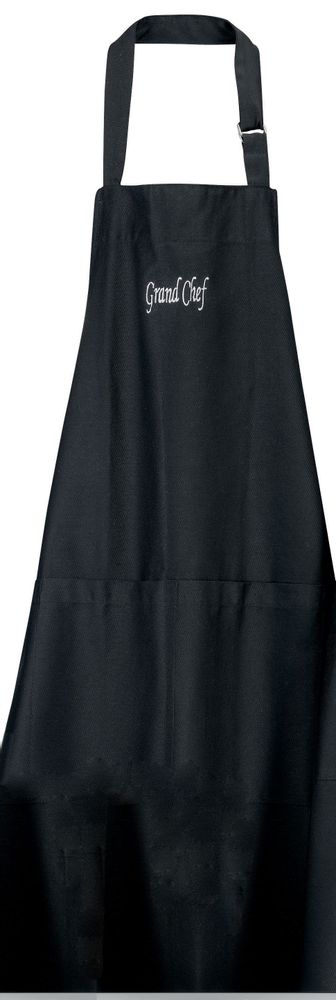 Tabliers de cuisine - Tablier de cuisine Grand chef Noir 75 x 90 - MAISON VIVARAISE - SDE VIVARAISE WINKLER