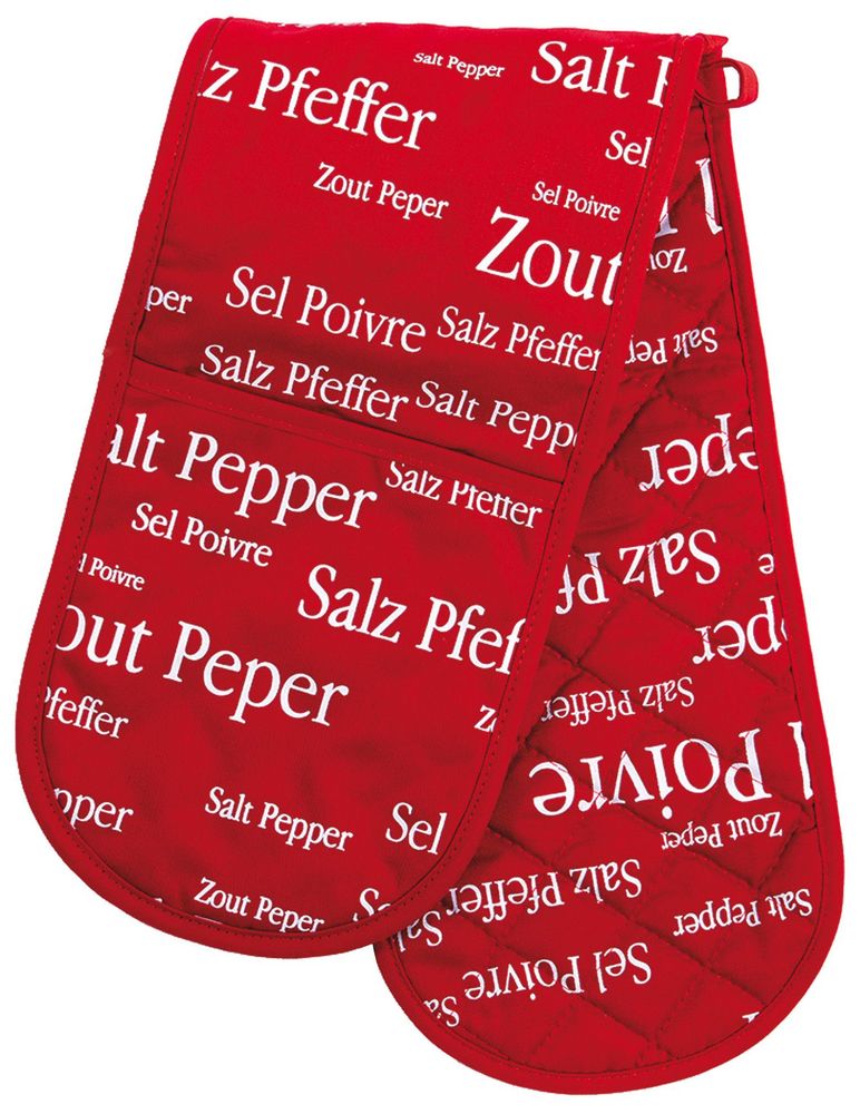 Maniques - Double Manique Sel & Poivre Rouge 18 X 80 - MAISON VIVARAISE – SDE VIVARAISE WINKLER