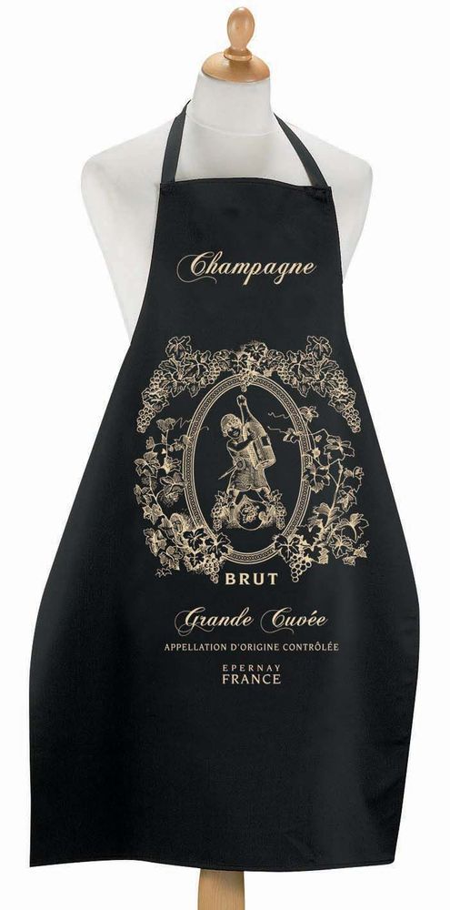 Tabliers de cuisine - Tablier Champagne Noir - MAISON VIVARAISE - SDE VIVARAISE WINKLER