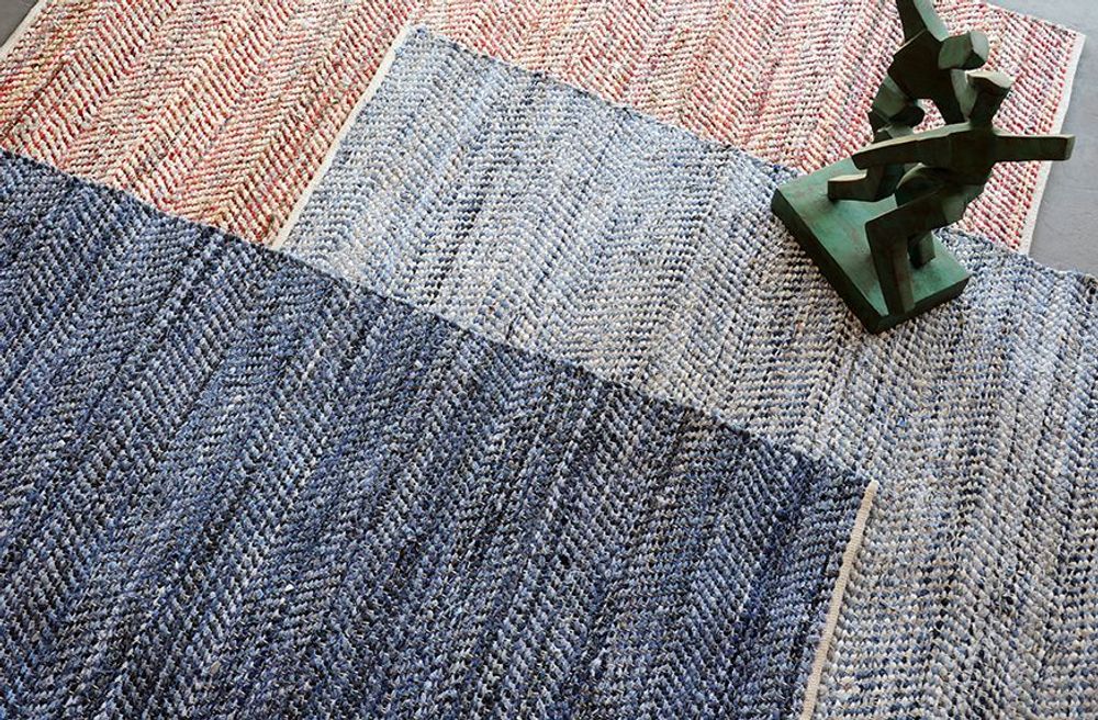 Rugs - Rug Atlas Blanc/Bleu 160 X 230 - MAISON VIVARAISE - SDE VIVARAISE WINKLER
