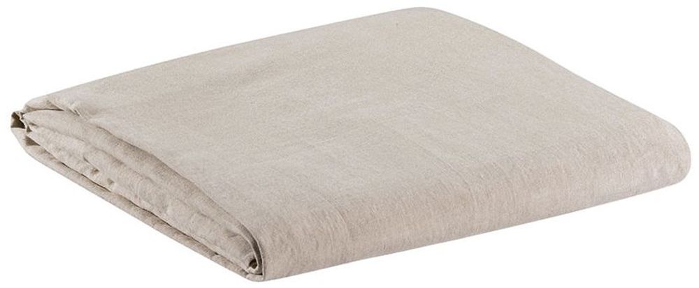 Bed linens - Fitted Sheet Stonewashed Zeff Naturel 140 X 190 X 30 - MAISON VIVARAISE – SDE VIVARAISE WINKLER