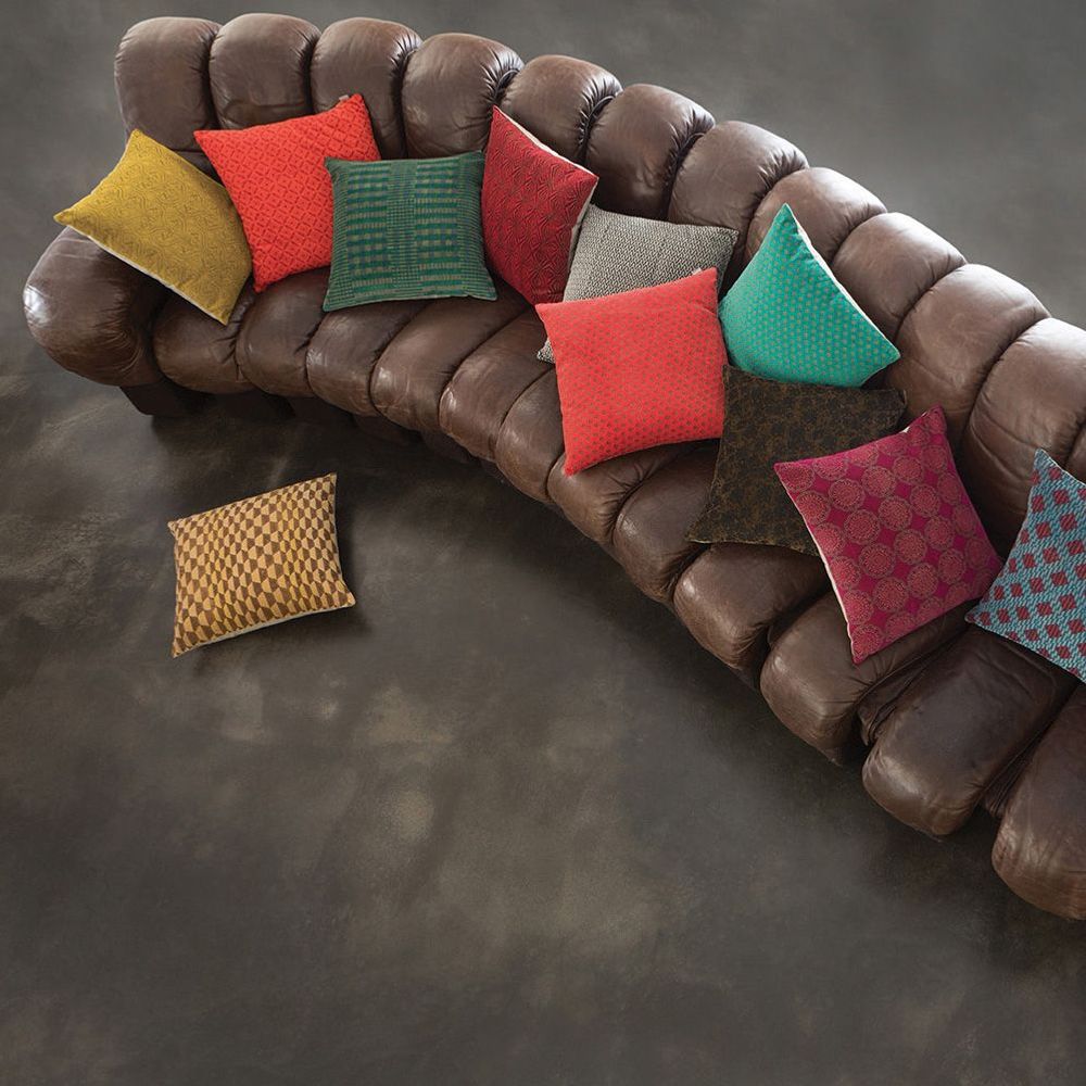 Cushions - Cushion Rosetta Tourterelle 45 X 45 - MAISON VIVARAISE - SDE VIVARAISE WINKLER