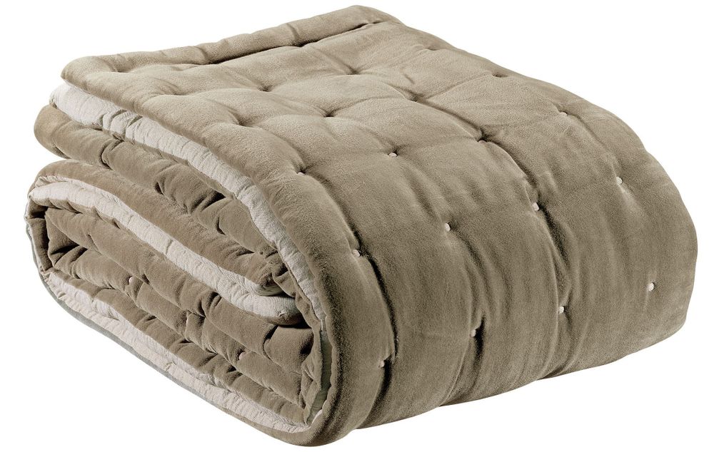 Linge de lit - Edredon Uni Elise Ficelle 160 X 160 - MAISON VIVARAISE - SDE VIVARAISE WINKLER