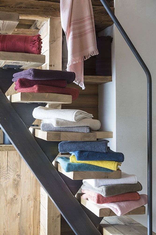 Bath towels - Guest Towel Bora Perle 30 X 50 - MAISON VIVARAISE - SDE VIVARAISE WINKLER