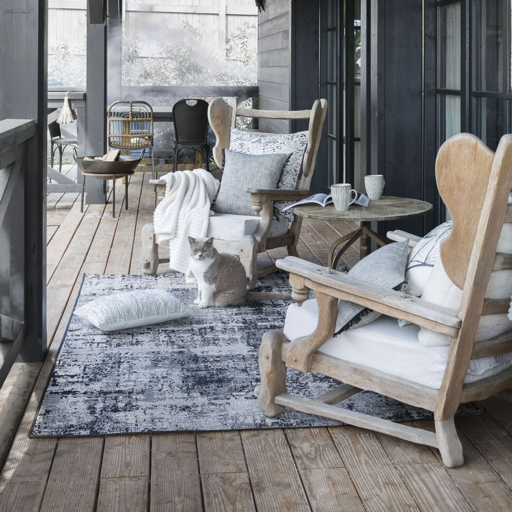 Tapis - Tapis Catania outdoor Gris 60 x 110 - MAISON VIVARAISE - SDE VIVARAISE WINKLER