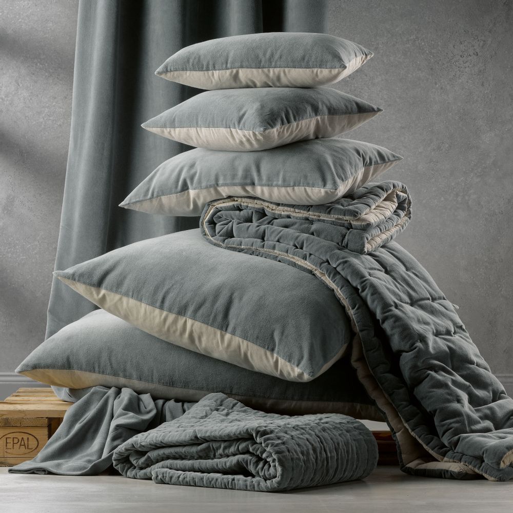 Coussins - Coussin uni Elise Tonnerre 45 x 45 - MAISON VIVARAISE – SDE VIVARAISE WINKLER
