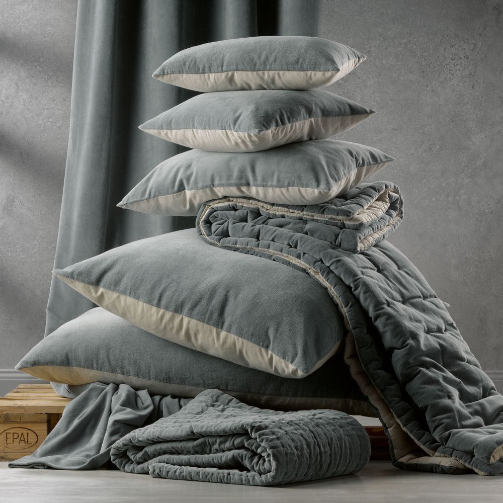 Coussins - Coussin uni Elise Craie 40 x 65 - MAISON VIVARAISE - SDE VIVARAISE WINKLER