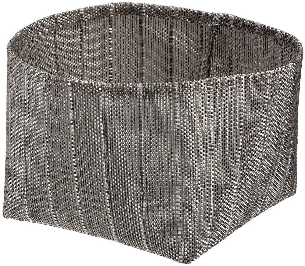 Corbeilles - Corbeille à pain Manoka Platine 15 X 15 X 12 - MAISON VIVARAISE – SDE VIVARAISE WINKLER