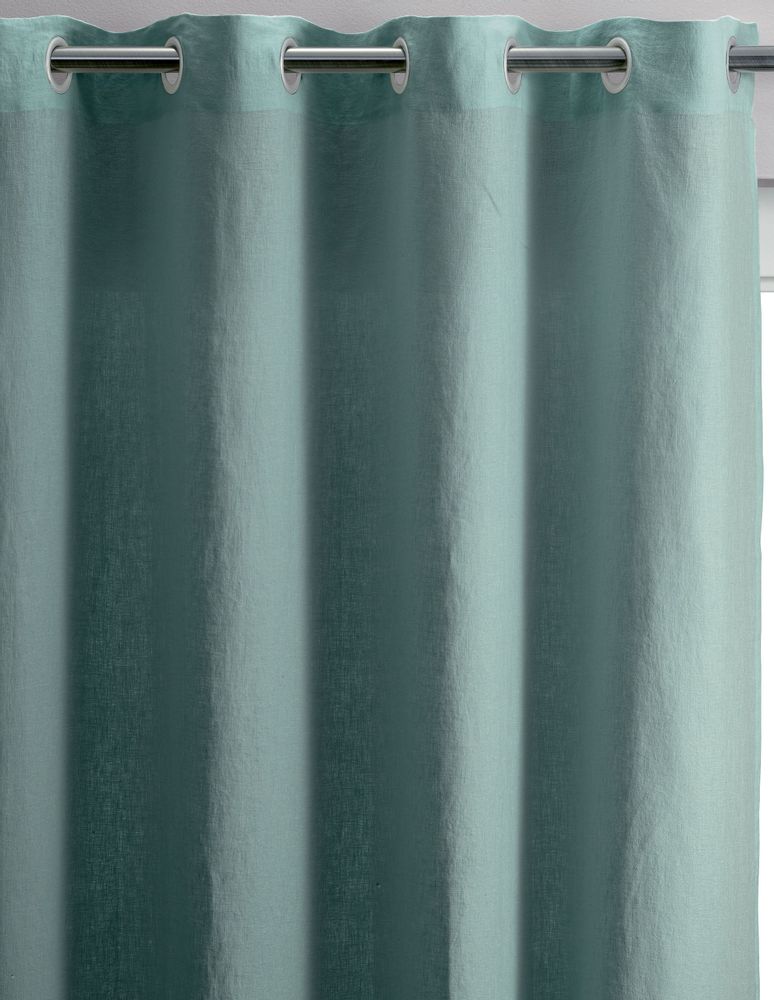 Curtains and window coverings - Curtain Stonewashed Zeff Vert De Gris 140 X 280 - MAISON VIVARAISE – SDE VIVARAISE WINKLER