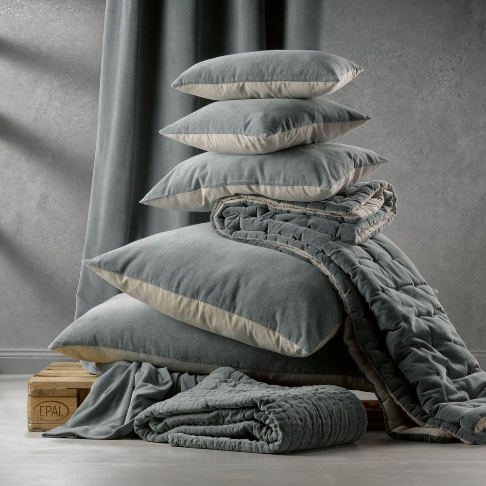 Cushions - Cushion Elise Absynthe 40 X 65 - MAISON VIVARAISE - SDE VIVARAISE WINKLER