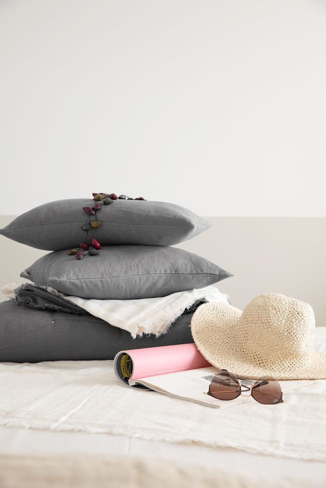 Linge de lit - Chemin de lit Zeff Orage 90 x 240 - MAISON VIVARAISE - SDE VIVARAISE WINKLER