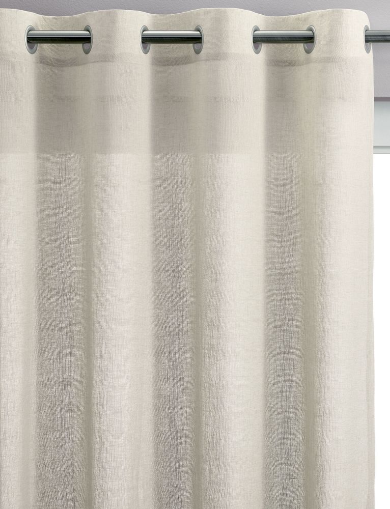 Curtains and window coverings - Curtain Voile Zeff Craie 140 X 280 - MAISON VIVARAISE – SDE VIVARAISE WINKLER