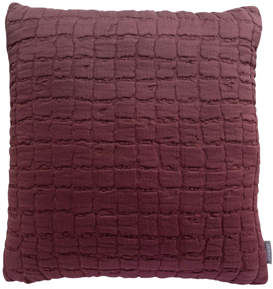 Coussins - Coussin Swami Prune 45 X 45 - MAISON VIVARAISE - SDE VIVARAISE WINKLER