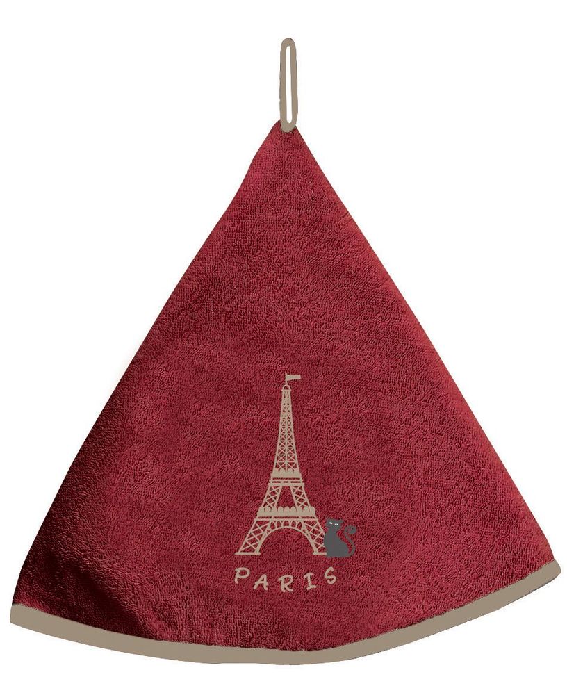 Torchons textile - Essuie-mains Tour Eiffel Rouge 60 cm - MAISON VIVARAISE – SDE VIVARAISE WINKLER
