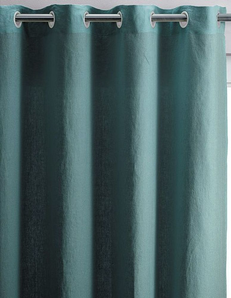 Curtains and window coverings - Curtain Stonewashed Zeff Prusse 140 X 280 - MAISON VIVARAISE – SDE VIVARAISE WINKLER