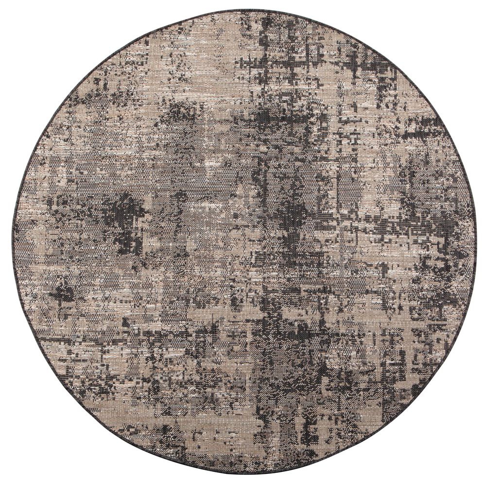 Rugs - Outdoor rug Catania Gris Diamètre 160 - MAISON VIVARAISE - SDE VIVARAISE WINKLER