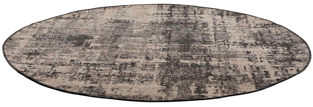 Rugs - Outdoor rug Catania Gris Diamètre 160 - MAISON VIVARAISE - SDE VIVARAISE WINKLER