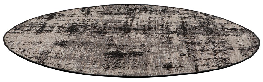 Tapis - Tapis Catania outdoor Noir Diamètre 160 - MAISON VIVARAISE - SDE VIVARAISE WINKLER