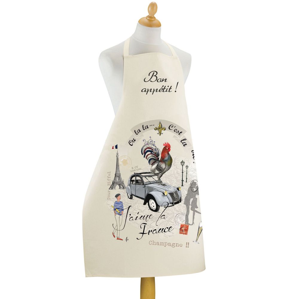 Aprons - Apron France Panorama Ecru 72 X 96 - MAISON VIVARAISE - SDE VIVARAISE WINKLER