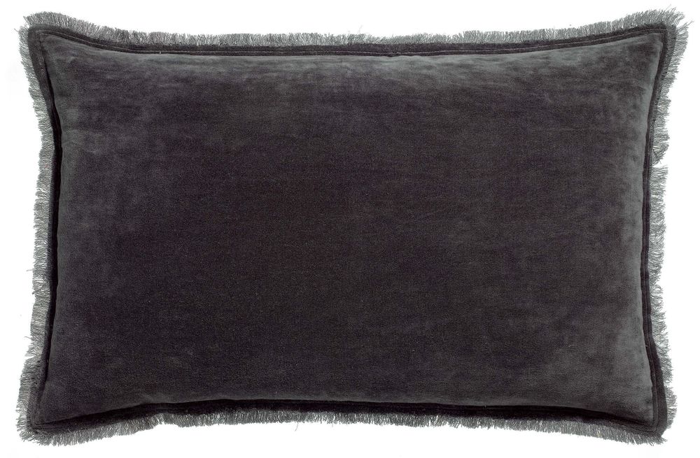Coussins - Coussin uni Fara Ombre 40 x 65 - MAISON VIVARAISE – SDE VIVARAISE WINKLER