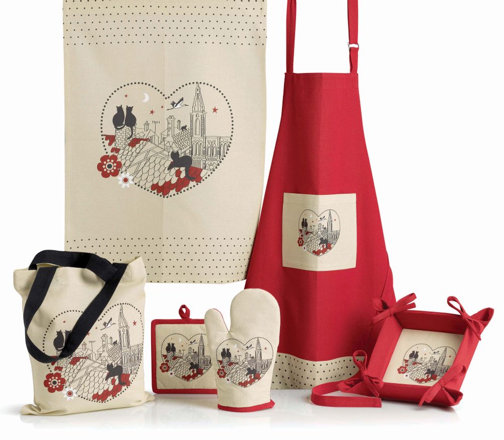 Sacs et cartables - Sac Chats Coeur Beige 40 x 35 - MAISON VIVARAISE – SDE VIVARAISE WINKLER
