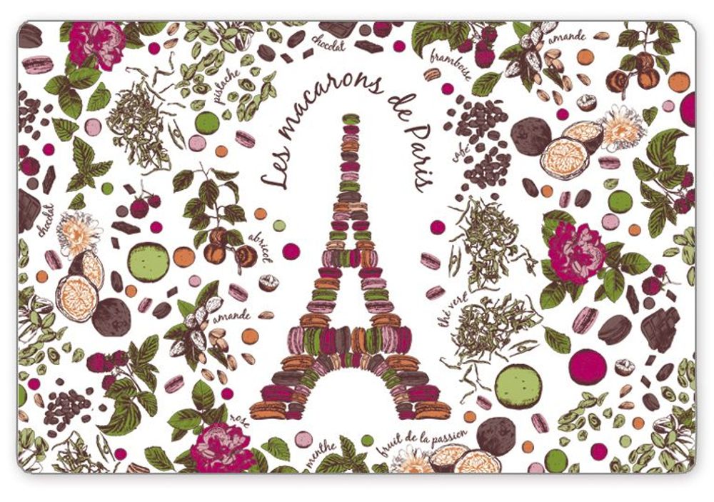 Placemats - Placemat Macarons De Paris Assortis 30 X 45 - MAISON VIVARAISE - SDE VIVARAISE WINKLER
