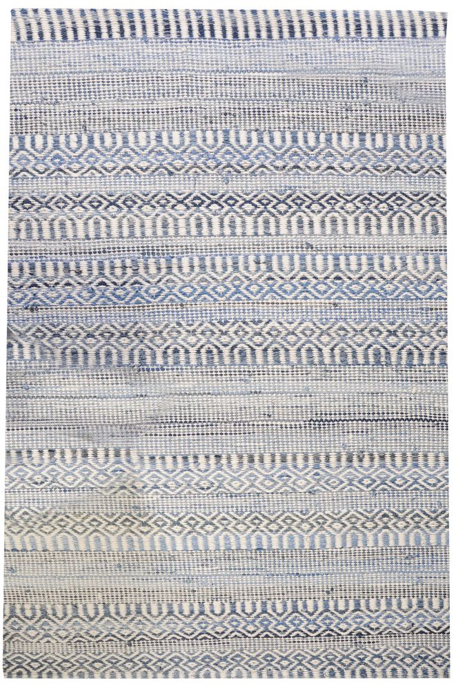 Rugs - Rug Sarah Ivoire/Bleu 120 X 180 - MAISON VIVARAISE - SDE VIVARAISE WINKLER