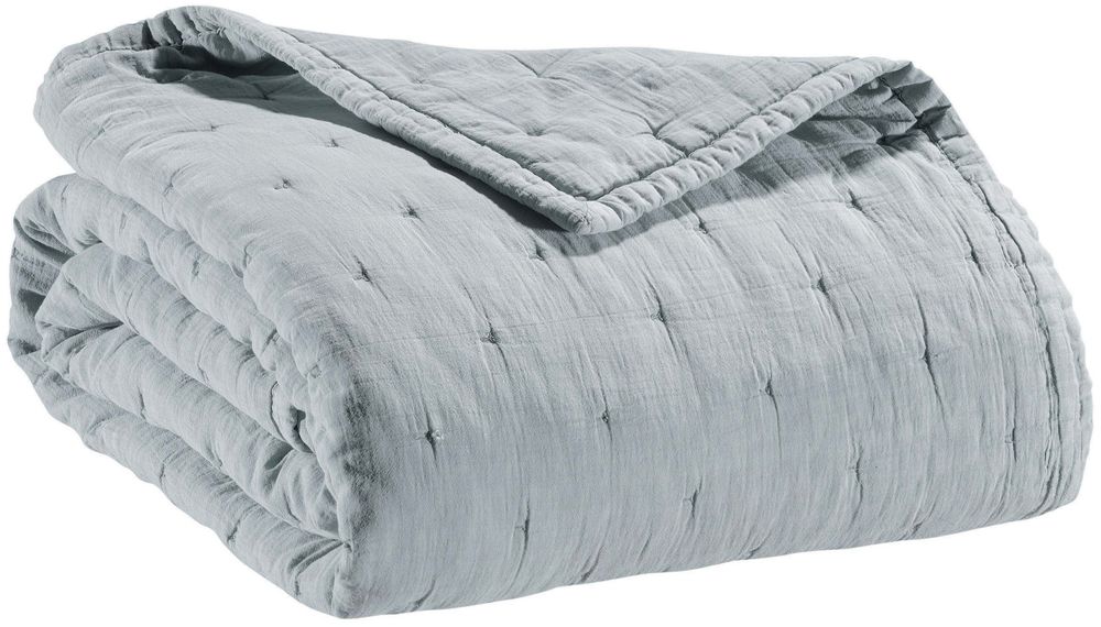 Linge de lit - Jeté de lit Ming Perle 260 x 260 - MAISON VIVARAISE – SDE VIVARAISE WINKLER