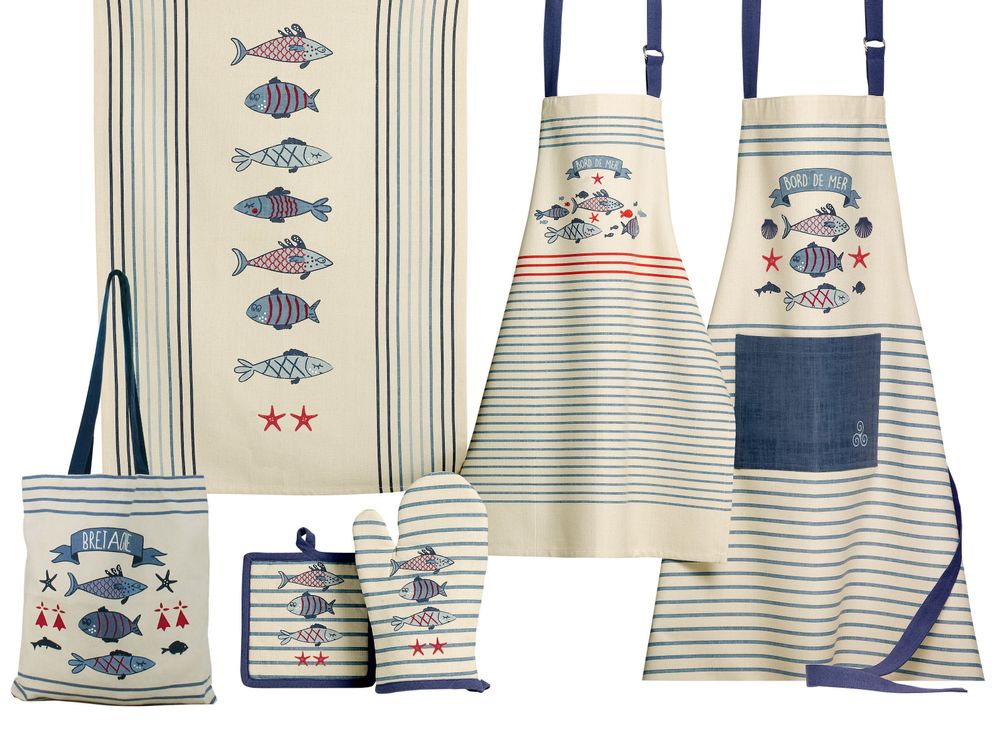 Potholders - Glove New Pesk Bleu 18 X 28 - MAISON VIVARAISE – SDE VIVARAISE WINKLER